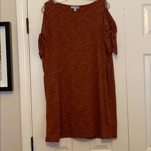 She & Sky cold shoulder Tunic Dress size L